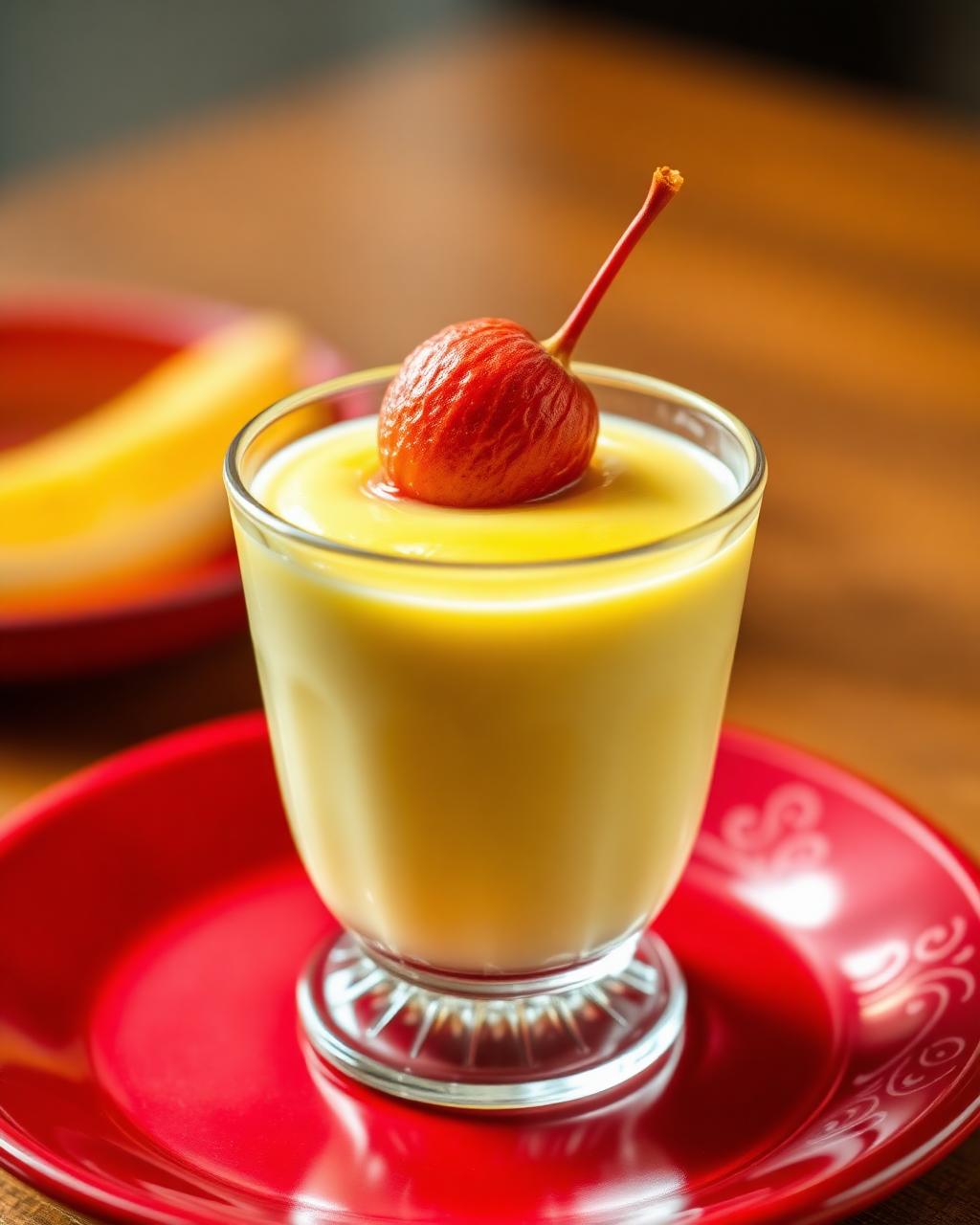 Mango Pudding with Lychee